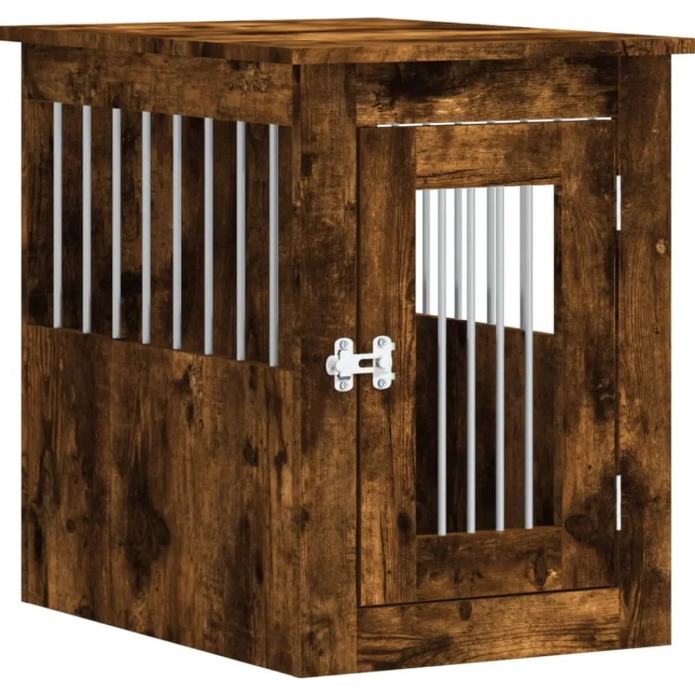 Maison Exclusive - Meuble de cage pour chiens chêne fumé 45x62x59 cm Best