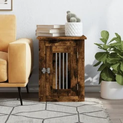 Maison Exclusive - Meuble de cage pour chiens chêne fumé 45x62x59 cm Best