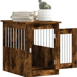 Maison Exclusive - Meuble de cage pour chiens chêne fumé 45x62x59 cm Best