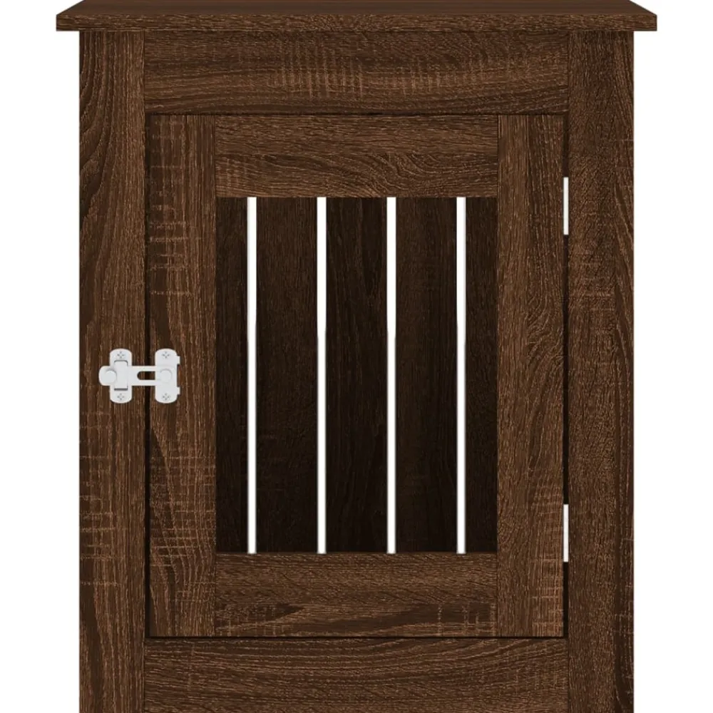 Maison Exclusive - Meuble de cage pour chiens chêne marron 55x75x65 cm Best