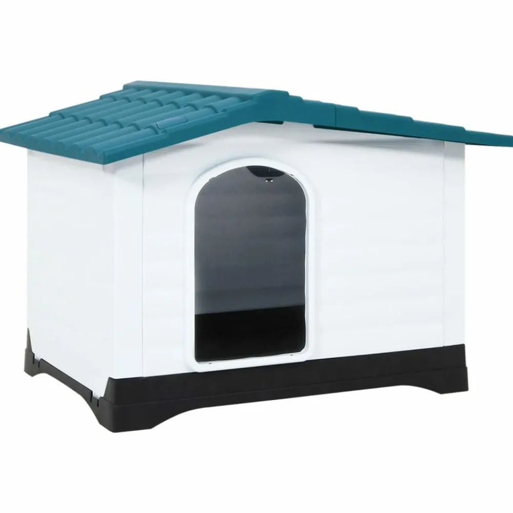 Maison Exclusive - Niche pour chien bleu 90,5x68x66 cm polypropylène Hot