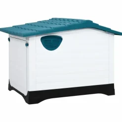 Maison Exclusive - Niche pour chien bleu 90,5x68x66 cm polypropylène Hot