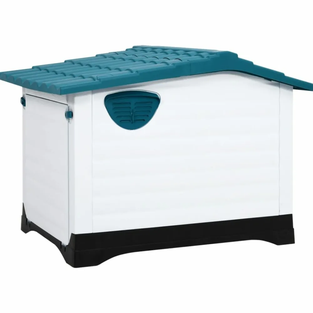 Maison Exclusive - Niche pour chien bleu 90,5x68x66 cm polypropylène Hot
