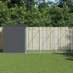 Maison Exclusive - Niche pour chien avec cour anthracite 214x1273x181 cm Sale