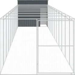 Maison Exclusive - Niche pour chien avec cour anthracite 214x1273x181 cm Sale