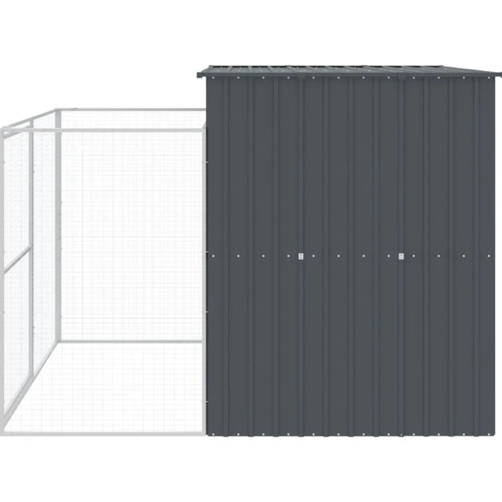 Maison Exclusive - Niche pour chien avec cour anthracite 214x253x181 cm Discount
