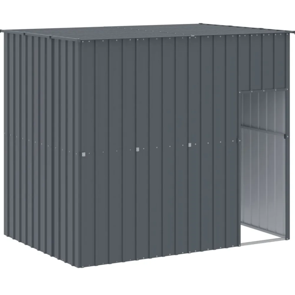 Maison Exclusive - Niche pour chien avec cour anthracite 214x253x181 cm Discount