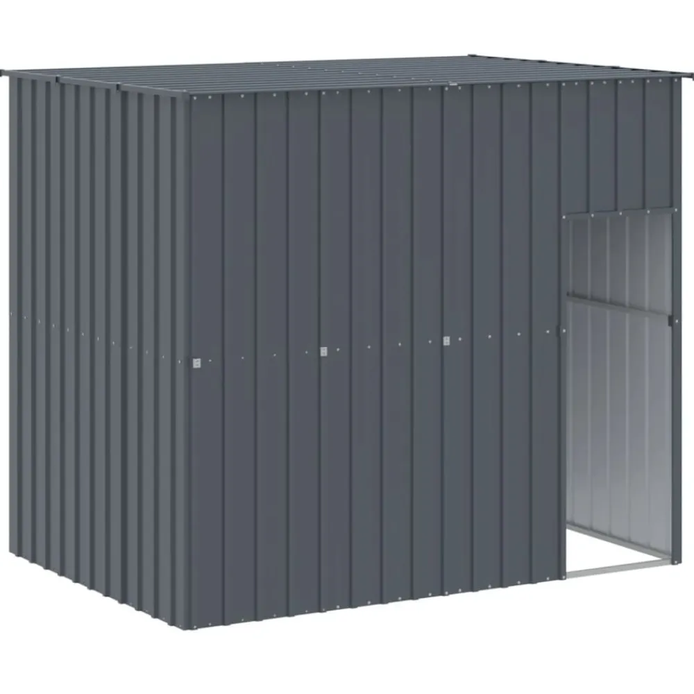 Maison Exclusive Niches, Paniers Et Transports | - Niche pour chien avec cour anthracite 214x865x181 cm