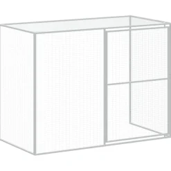 Maison Exclusive Niches, Paniers Et Transports | - Niche pour chien avec cour anthracite 214x865x181 cm