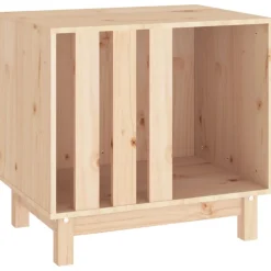 Maison Exclusive Niches, Paniers Et Transports | - Niche pour chien 60x45x57 cm bois de pin massif