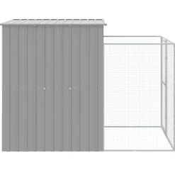 Maison Exclusive Niches, Paniers Et Transports | - Niche pour chien avec cour gris clair 165x251x181 cm