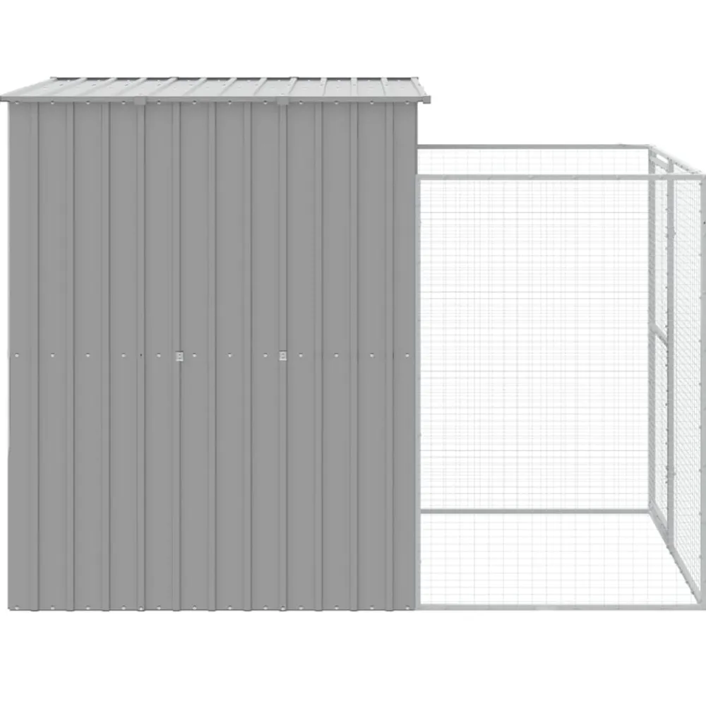 Maison Exclusive Niches, Paniers Et Transports | - Niche pour chien avec cour gris clair 165x251x181 cm