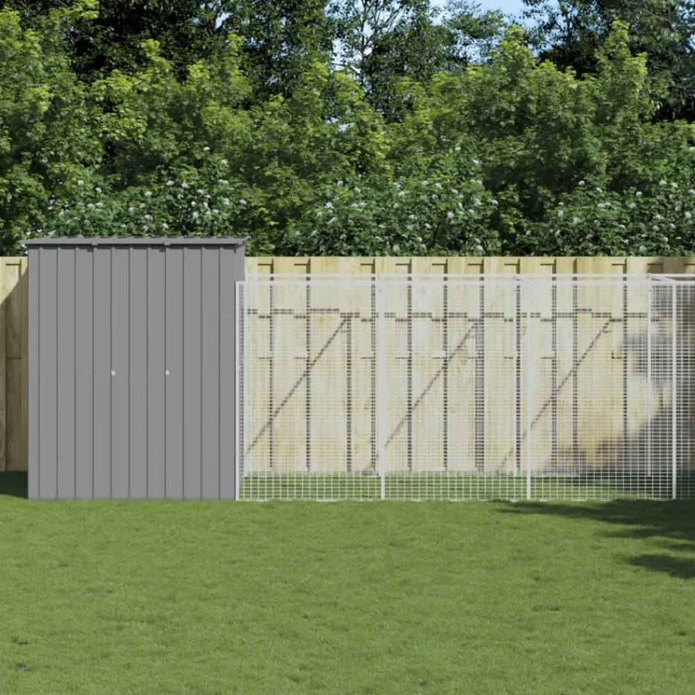 Maison Exclusive - Niche pour chien avec cour gris clair 165x1067x181 cm Sale