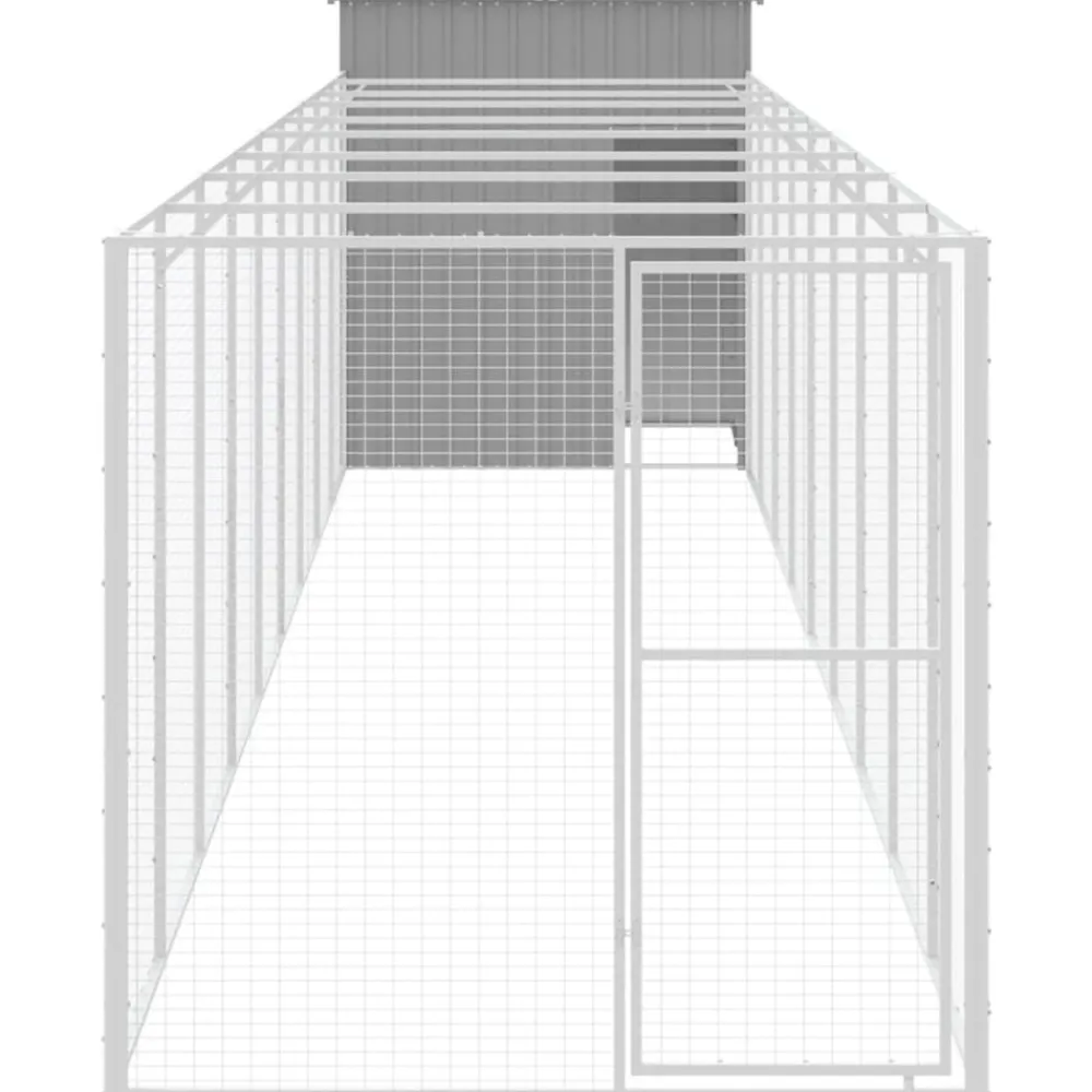 Maison Exclusive - Niche pour chien avec cour gris clair 165x1067x181 cm Sale