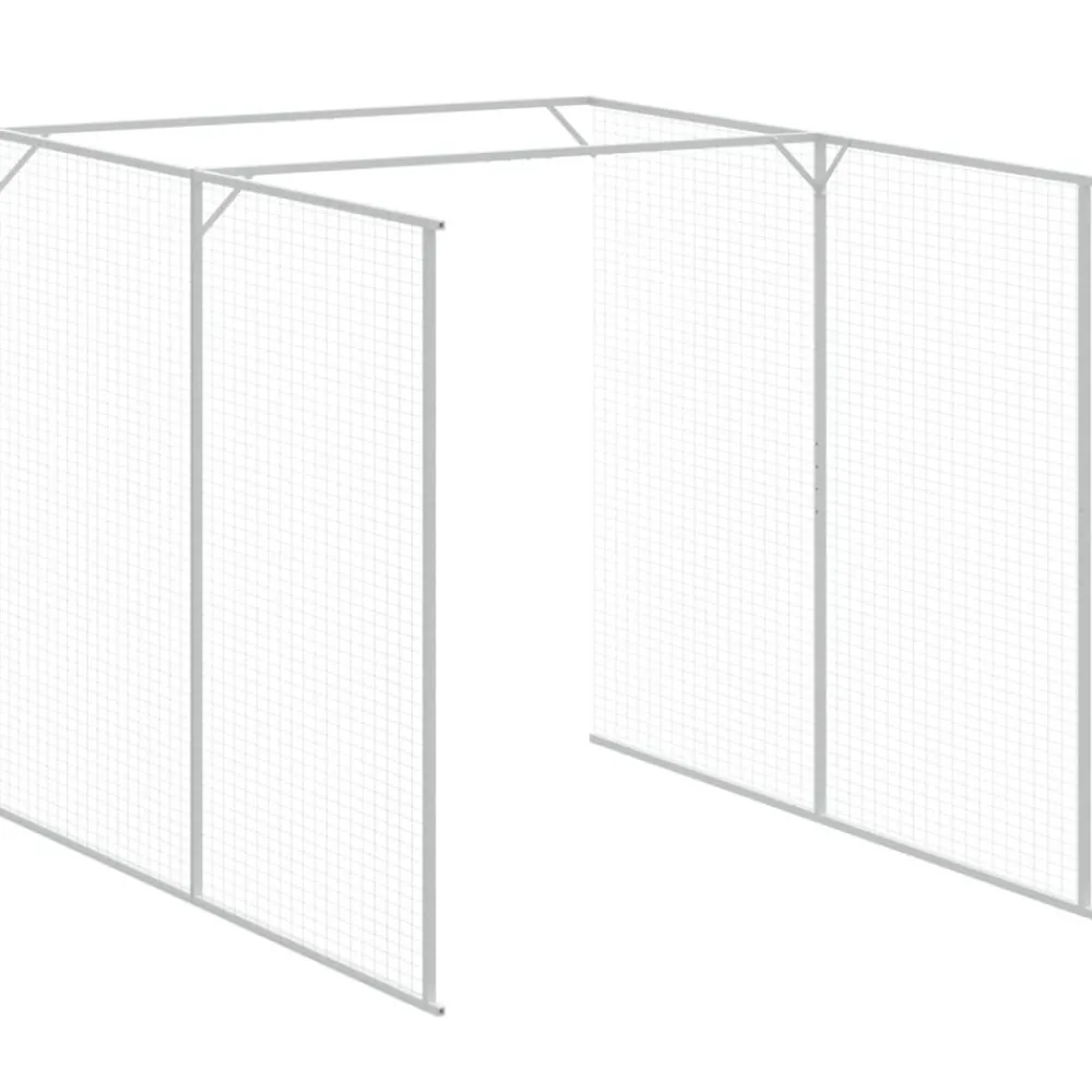 Maison Exclusive - Niche pour chien avec cour gris clair 165x1067x181 cm Sale