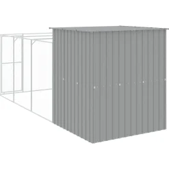 Maison Exclusive Niches, Paniers Et Transports | - Niche pour chien avec cour gris clair 165x455x181 cm