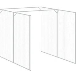 Maison Exclusive Niches, Paniers Et Transports | - Niche pour chien avec cour gris clair 165x455x181 cm