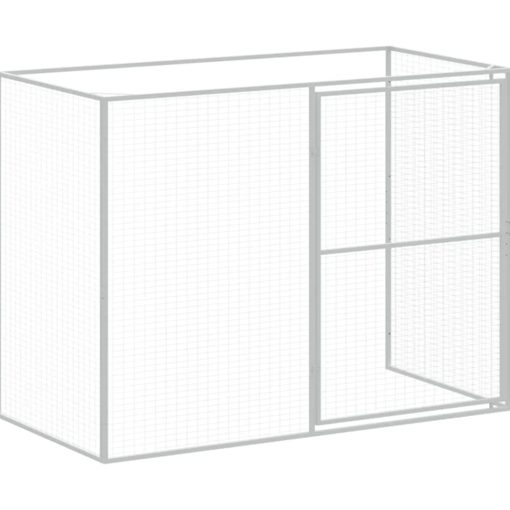 Maison Exclusive - Niche pour chien avec cour anthracite 214x865x181 cm New