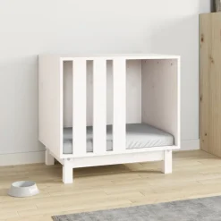 Maison Exclusive - Niche pour chien blanc 60x45x57 cm bois de pin massif Online