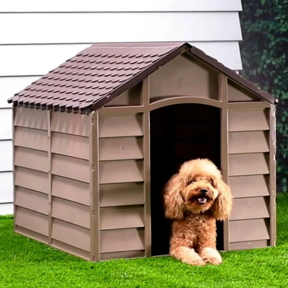 Maison Exclusive Niches, Paniers Et Transports | - Niche pour chien marron 86x84x82 cm polypropylène