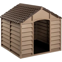 Maison Exclusive Niches, Paniers Et Transports | - Niche pour chien marron 86x84x82 cm polypropylène
