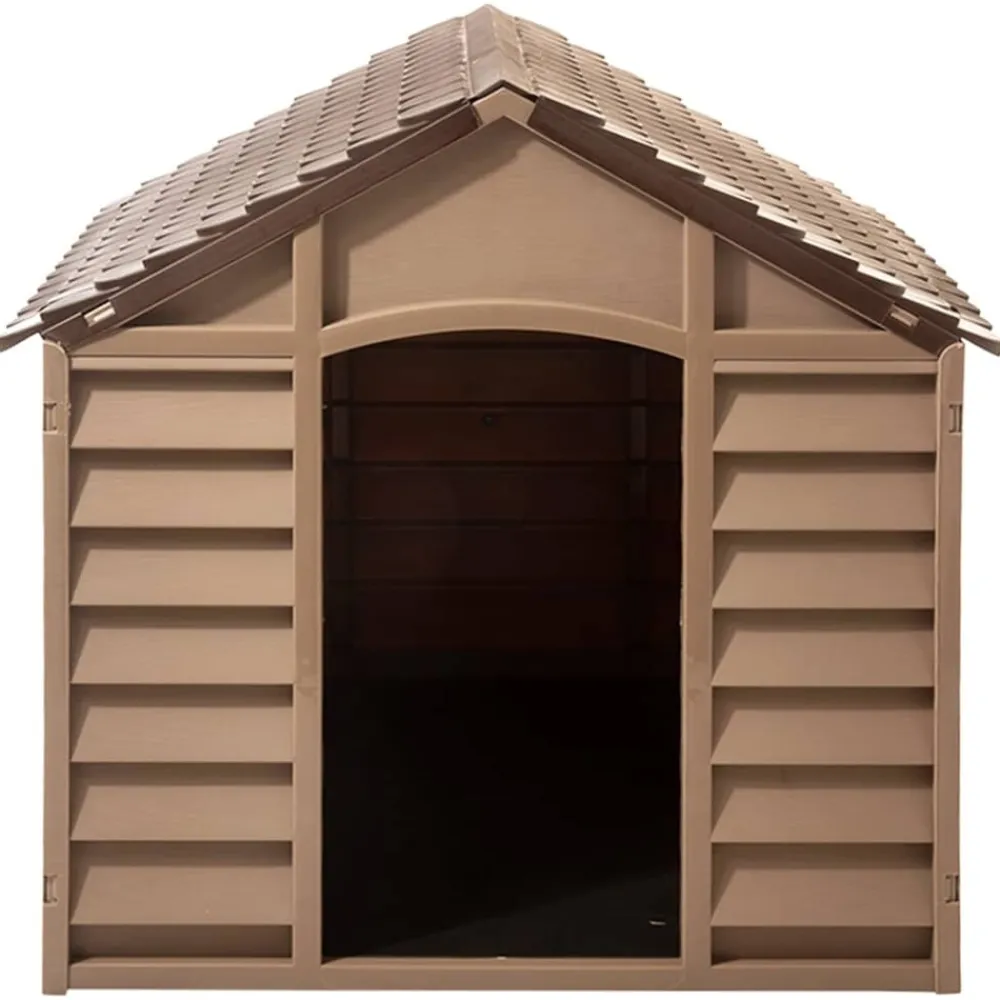 Maison Exclusive Niches, Paniers Et Transports | - Niche pour chien marron 86x84x82 cm polypropylène