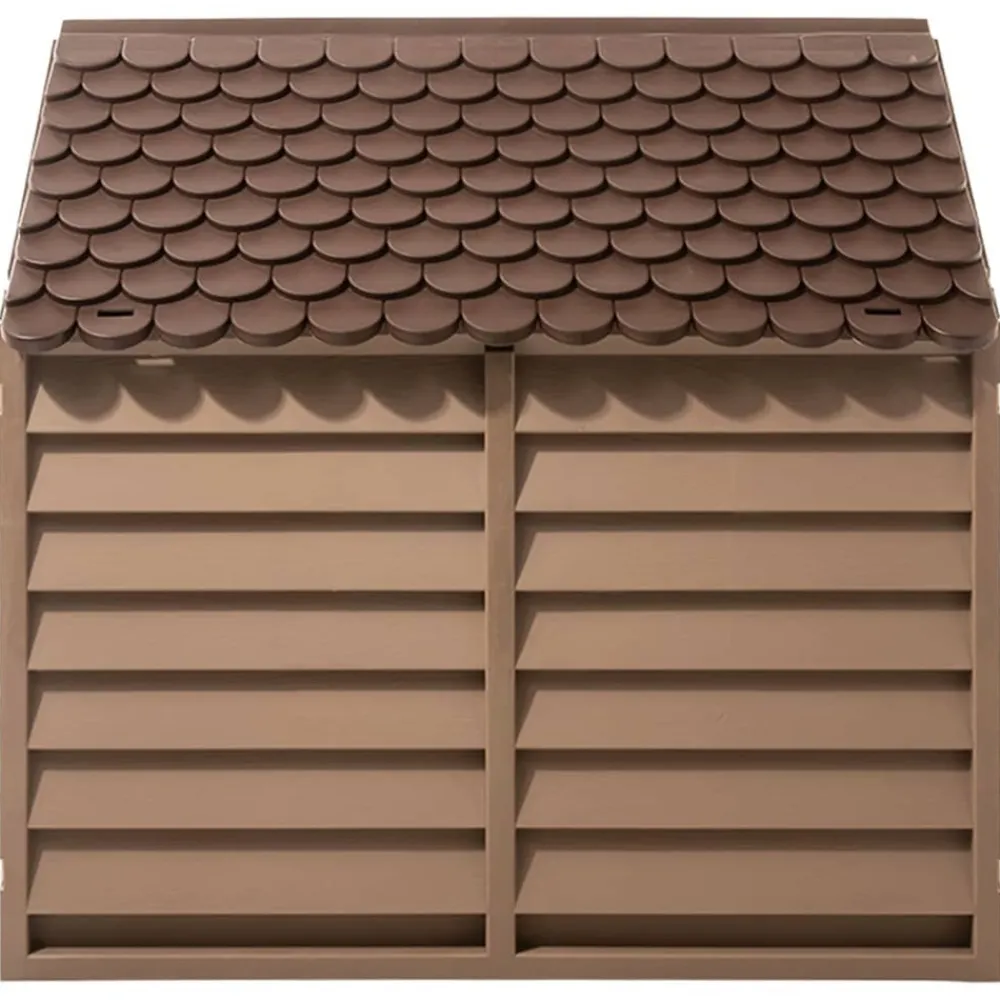 Maison Exclusive Niches, Paniers Et Transports | - Niche pour chien marron 86x84x82 cm polypropylène