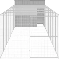 Maison Exclusive Niches, Paniers Et Transports | - Niche pour chien avec cour gris clair 214x865x181 cm