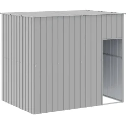 Maison Exclusive Niches, Paniers Et Transports | - Niche pour chien avec cour gris clair 214x865x181 cm