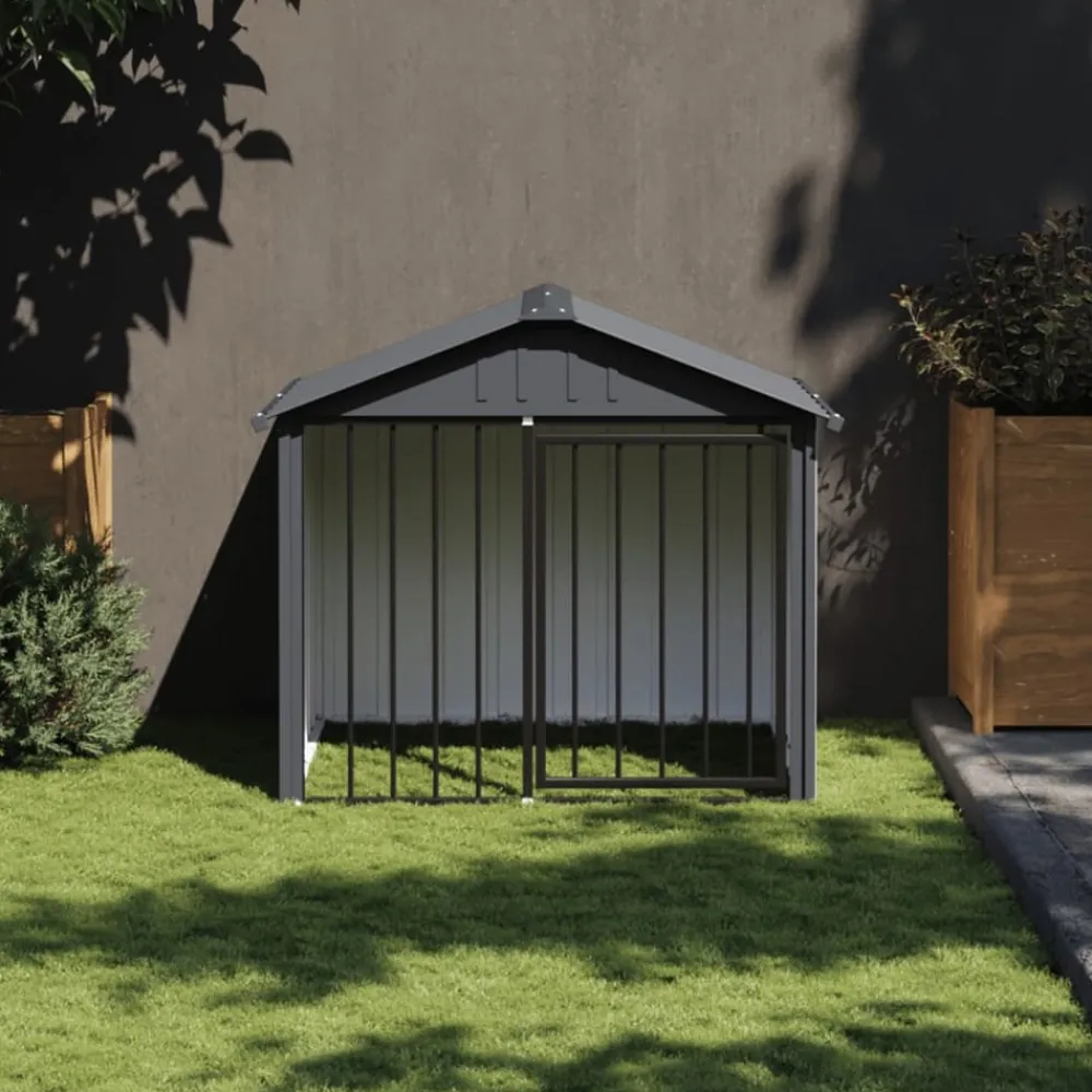 Maison Exclusive - Niche pour chien avec toit noir 117x103x102 cm acier galvanisé New
