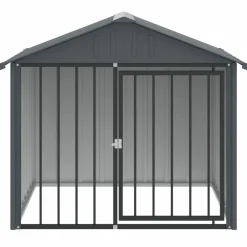 Maison Exclusive - Niche pour chien avec toit noir 117x103x102 cm acier galvanisé New