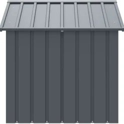 Maison Exclusive - Niche pour chien avec toit noir 117x103x102 cm acier galvanisé New