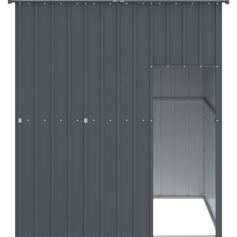 Maison Exclusive Niches, Paniers Et Transports | - Niche pour chien avec cour anthracite 214x1069x181 cm