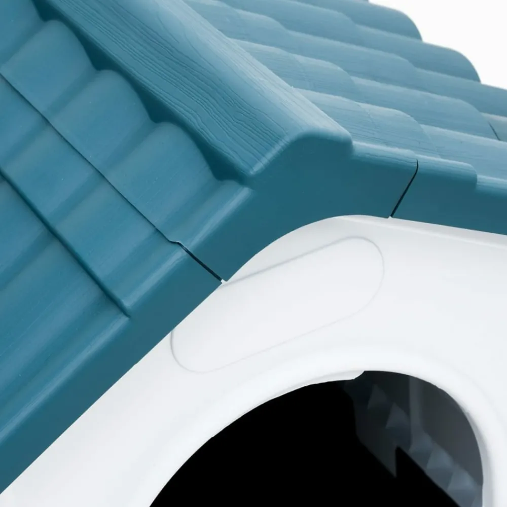 Maison Exclusive Niches, Paniers Et Transports | - Niche pour chien bleu 57x68x66 cm polypropylène