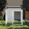 Maison Exclusive - Niche pour chien avec cour gris clair 110x201x110 cm Outlet