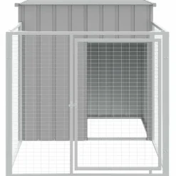 Maison Exclusive - Niche pour chien avec cour gris clair 110x201x110 cm Outlet