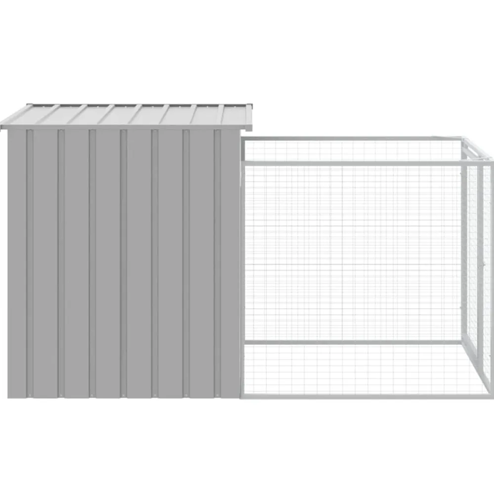 Maison Exclusive - Niche pour chien avec cour gris clair 110x201x110 cm Outlet