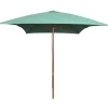 Maison Exclusive Parasols, Voiles D’Ombrage | - Parasol avec poteau en bois 200 x 300 cm vert