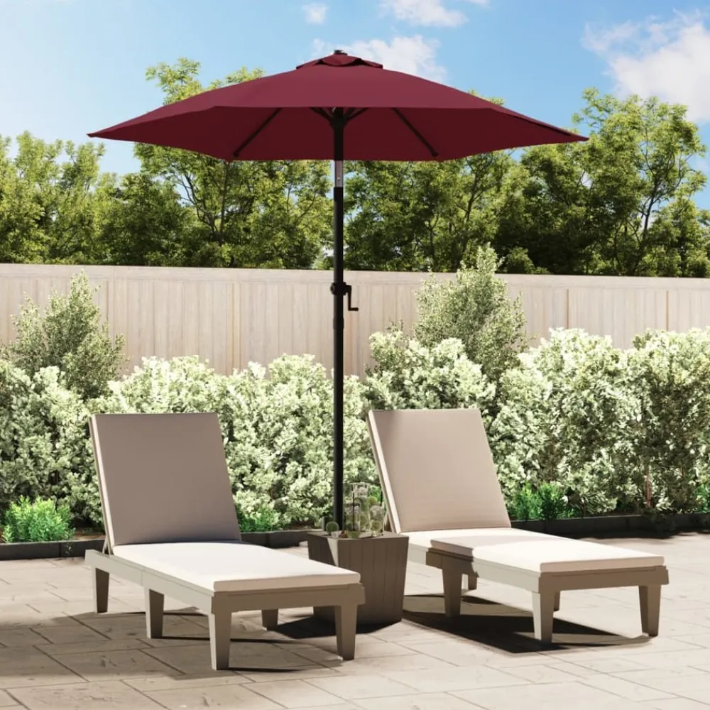 Maison Exclusive Parasols, Voiles D’Ombrage | - Parasol bordeaux 200x224 cm aluminium