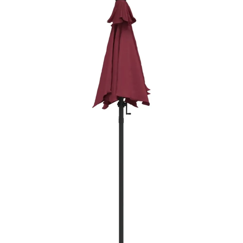 Maison Exclusive Parasols, Voiles D’Ombrage | - Parasol bordeaux 200x224 cm aluminium