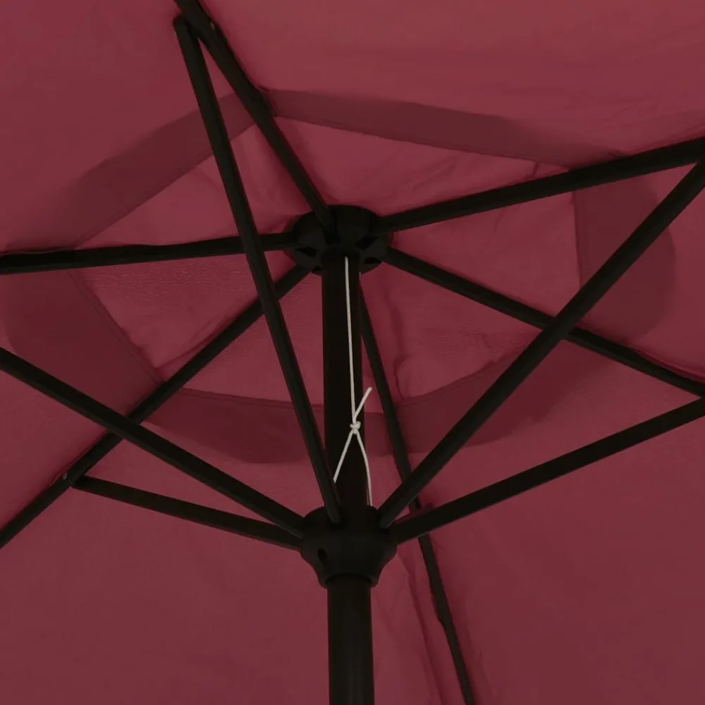 Maison Exclusive Parasols, Voiles D’Ombrage | - Parasol bordeaux 200x224 cm aluminium