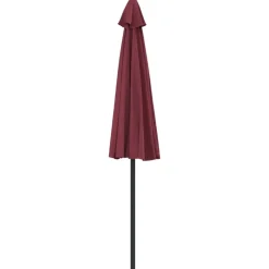 Maison Exclusive - Parasol de balcon mât en aluminium bordeaux 270x144x222 cm demi Best