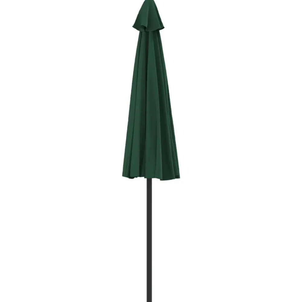 Maison Exclusive Parasols, Voiles D’Ombrage | - Parasol de balcon avec mât en aluminium vert 270x144 cm demi