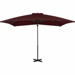 Maison Exclusive - Parasol de jardin en porte-à-faux avec mât en aluminium Discount