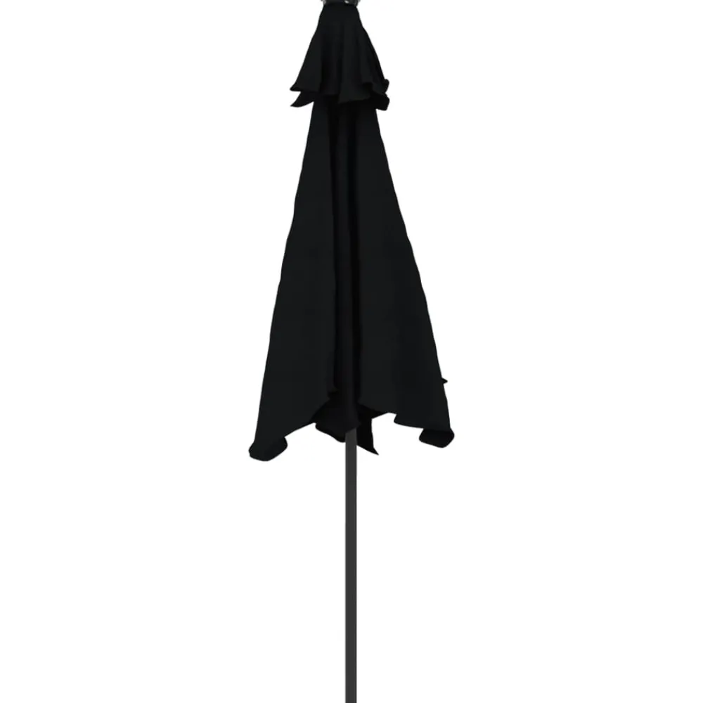 Maison Exclusive - Parasol de jardin avec mât en acier noir 225x225x212 cm Sale