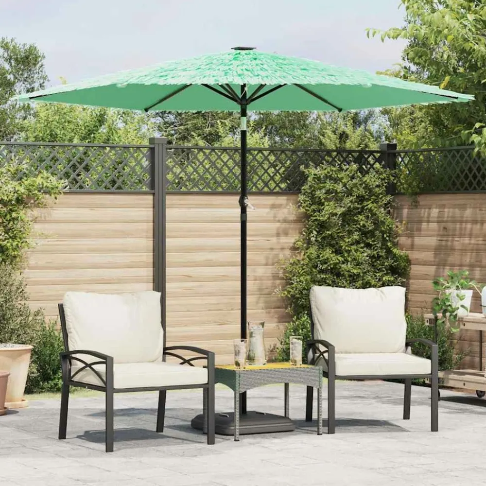 Maison Exclusive - Parasol de jardin avec mât en acier vert 268x268x226 cm Sale