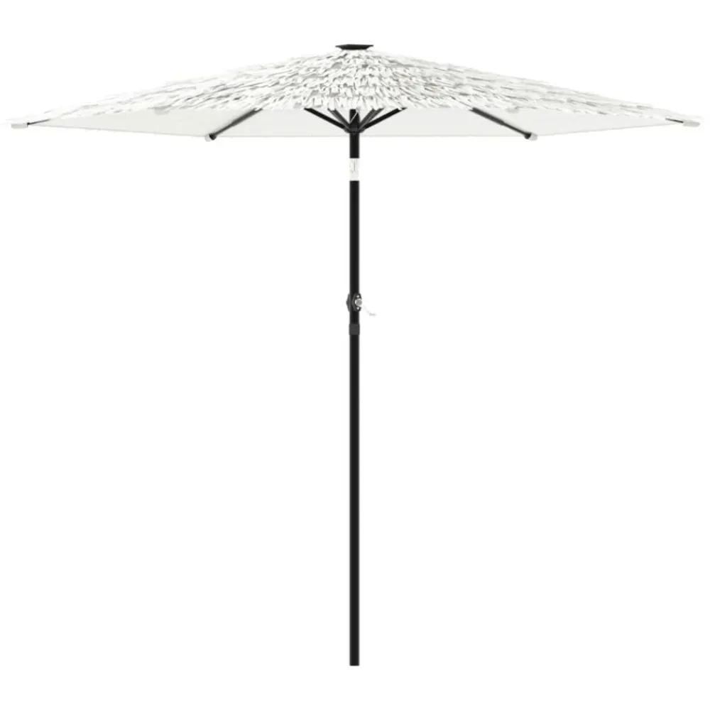 Maison Exclusive - Parasol de jardin avec mât en acier blanc 268x268x226 cm Best