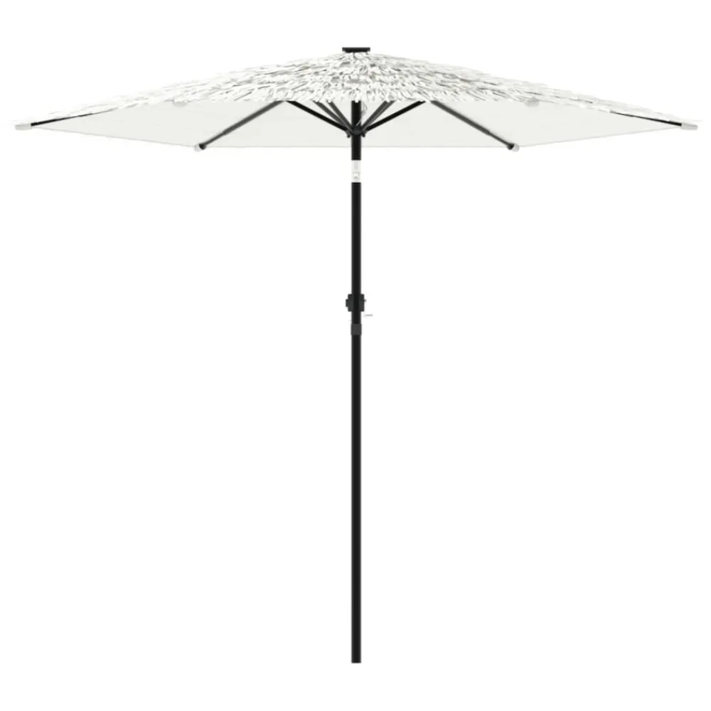 Maison Exclusive - Parasol de jardin avec mât en acier blanc 268x268x226 cm Best