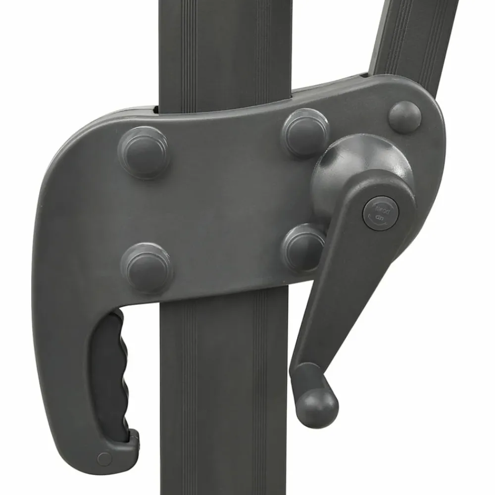 Maison Exclusive - Parasol de jardin en porte-à-faux avec double toit noir Online