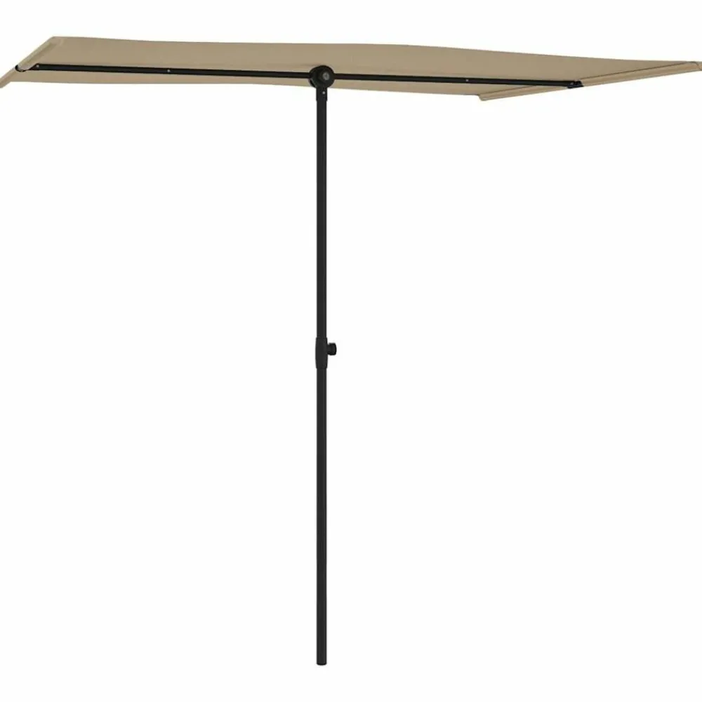 Maison Exclusive - Parasol de jardin avec mât en aluminium 2x1,5 m taupe Outlet